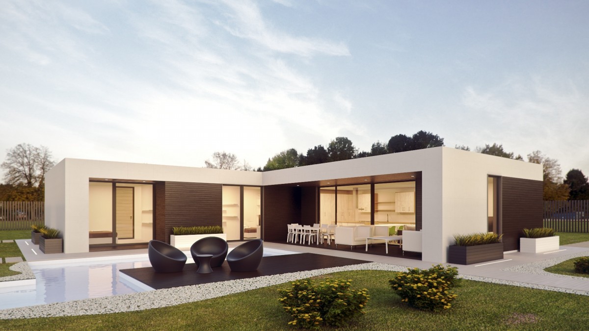 Moderne hus i Frejus